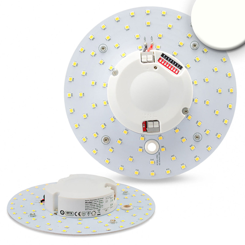 LED Umrüstplatine 160mm, 14W, neutralweiß, mit Haltemagnet und HF-Bewegungssensor