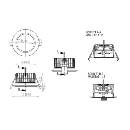 Präsenzmelder Deckeneinbau Tree Weiß