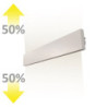 LED Wandleuchte Linear Up&Down 600, 610mm, 25W, IP40, weiß, warmweiß