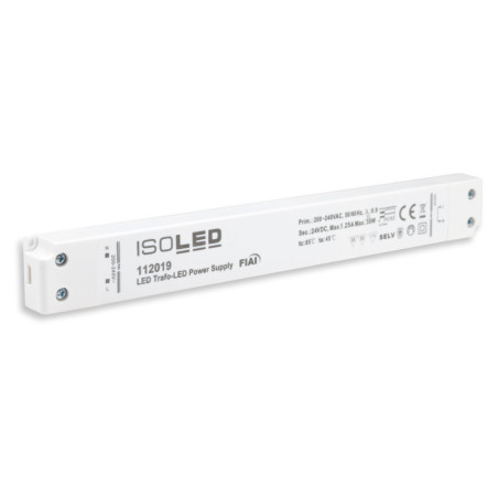 LED Trafo 24V/DC, 0-30W, SELV, ultraflach, ultraschmal