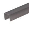 COVER schwarz/matt für Track48 Aufbauschiene flat (H25), 200cm, 25% Transmission