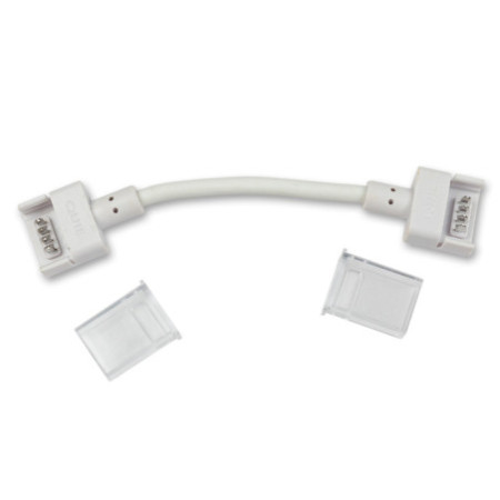 Kontakt-Verbinder mit Kabel (max. 5A) O1-412 für 4-pol. IP68 Flexstripes mit Breite 12mm, Pitch über 8mm