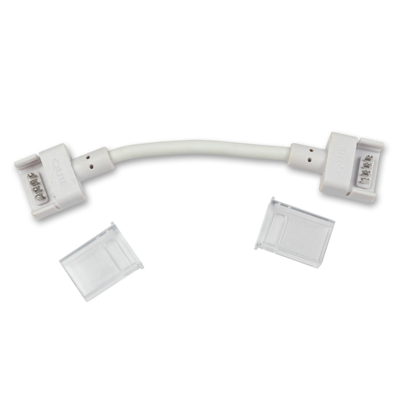 Kontakt-Verbinder mit Kabel (max. 5A) O1-412 für 4-pol. IP68 Flexstripes mit Breite 12mm, Pitch über 8mm