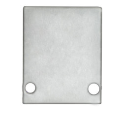 Endkappe EC89 Aluminium eloxiert für Profil HIDE SINGLE inkl. Schrauben