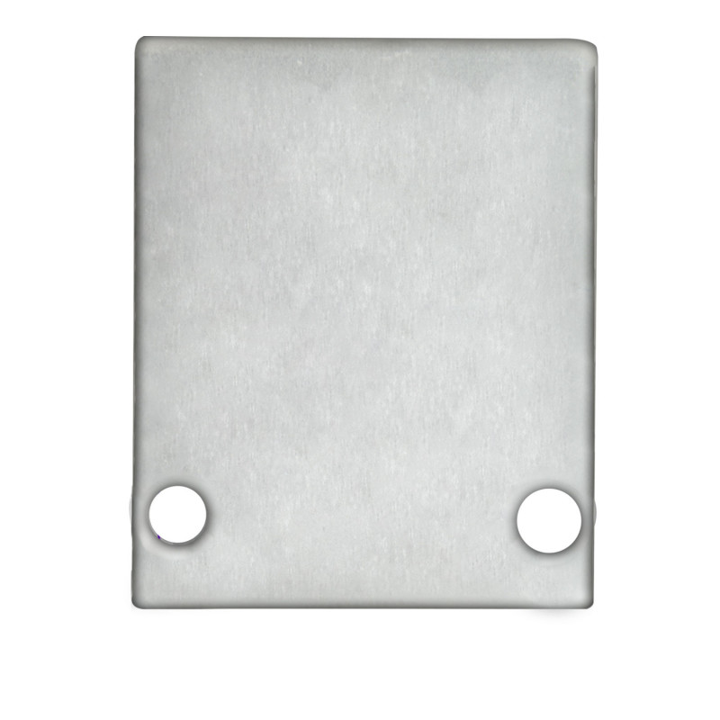 Endkappe EC89 Aluminium eloxiert für Profil HIDE SINGLE inkl. Schrauben
