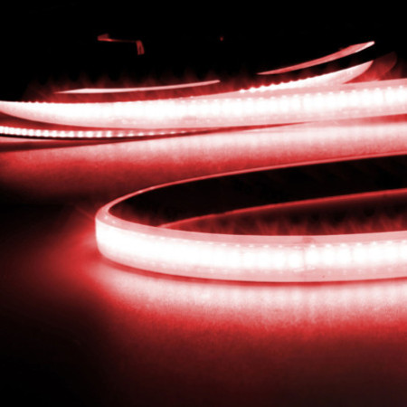 LED AQUA CRI9R Linear 48V Flexband, 8W, IP68, rot, 5m Rolle, 240 LED/m