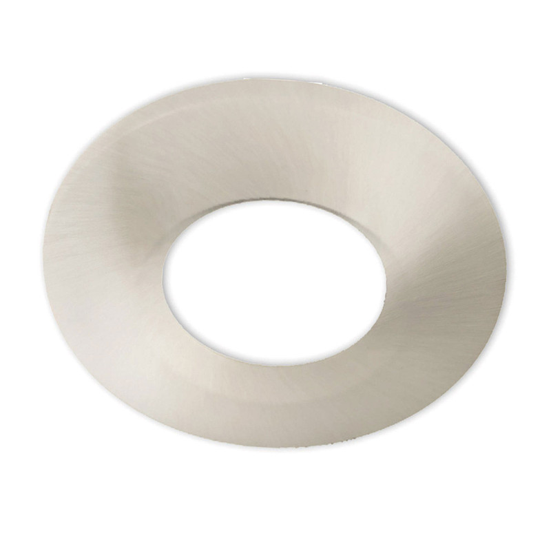 Cover Aluminium rund/Kante nickel gebürstet für Sys-68
