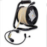 LED Flexband 230V COB, 12W/m, 15m Rolle auf Kabeltrommel, 4000K, CRI80, IP67, male/female Anschluss