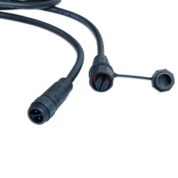 LED Verbindungsleitung für 230V Flexbänder, 2-polig, 3m, mit male-Stecker und female-Buchse