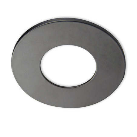 Cover Aluminium rund schwarz matt für Sys-68
