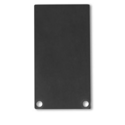 Endkappe EC49 Alu schwarz RAL 9005 für SURF/DIVE20 mit COVER12, 2 STK, inkl. Schrauben