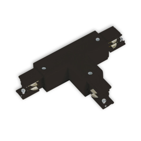 3-Phasen S1 T-Verbinder N-Leiter links, Schutzleiter rechts, schwarz