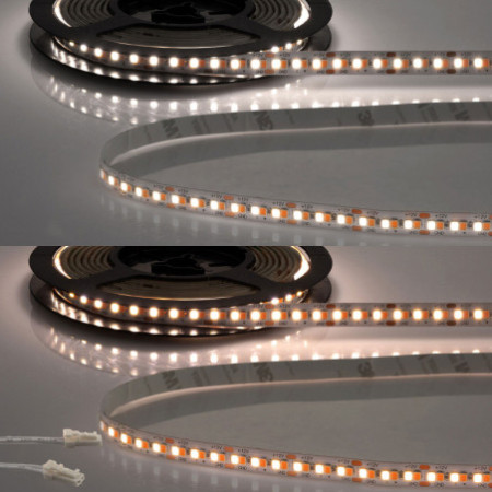 LED CRI919/940 MiniAMP CCT Flexband, 12V DC, 15W, IP20, 250cm, 2 polig, Kabel mit Stecker, 240 LED/m
