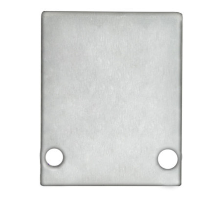 Endkappe EC89 Aluminium eloxiert für Profil HIDE SINGLE inkl. Schrauben