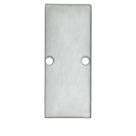 Endkappe EC90 Aluminium eloxiert für Profil HIDE DOUBLE inkl. Schrauben