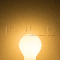 E27 LED Birne, 5W, milky, warmweiß, dimmbar