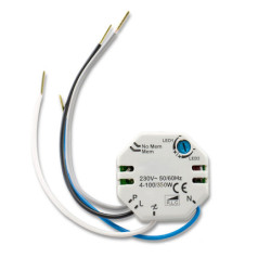 Universal-Push Dimmer für dimmbare 230V Leuchtmittel/Trafos, 300VA