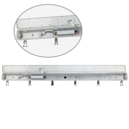 LED Wannenleuchte 150cm, IP65, PowerSwitch 33-60W, 4000K