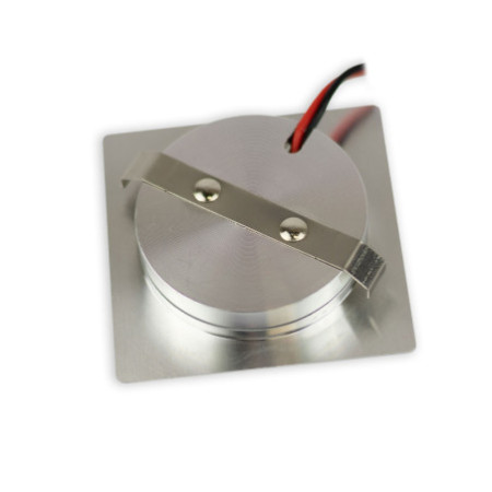 LED Möbeleinbaustrahler, Alu gebürstet, eckig, 3W|3W, 24V DC 3pol., 1900-5000K CCT, dimnbar