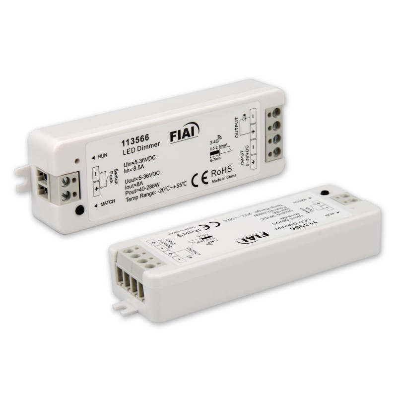 Sys-Pro Push/Funk Mesh PWM-Dimmer, 1 Kanal, 5-36V DC 8A