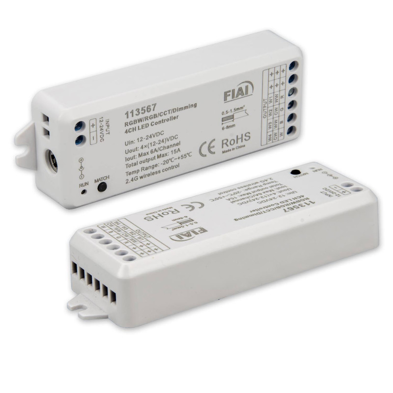 Sys-Pro Funk Mesh PWM-Dimmer, 1-4 Kanal, 12-24V DC 4x3A