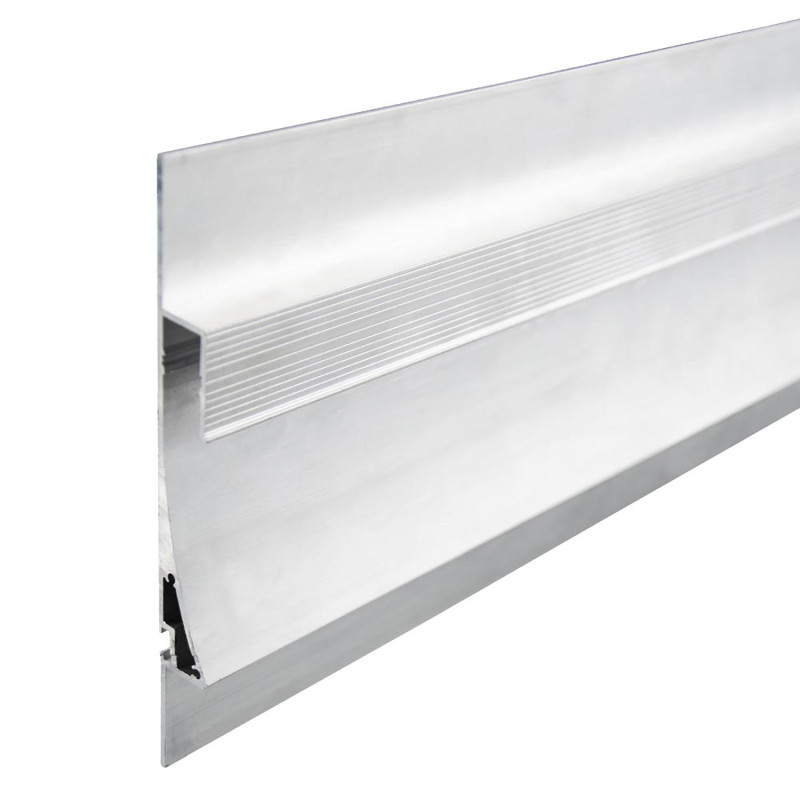 LED Trockenbau-Leuchtenprofil Single Curve, silber, 200cm