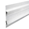 LED Trockenbau-Leuchtenprofil Single Curve, silber, 200cm