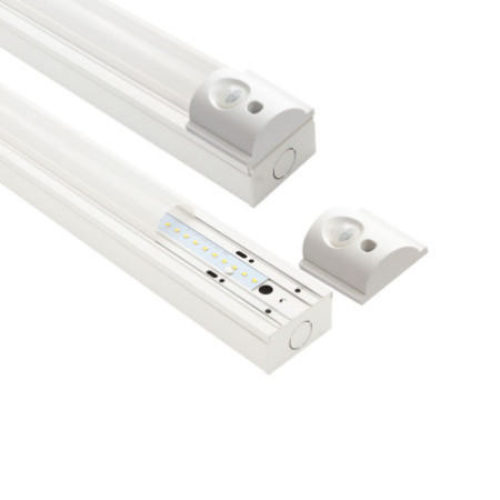 LED Balkenleuchte 120cm, PIR-Sensor, PowerSwitch 22|29|32|37W, 150 lm/W, ColorSwitch 3000|4000|6000K