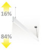 LED Hängeleuchte Linear Up&Down 600, 25W, prismatisch, linear- u. 90° verbindbar, weiß, neutralweiß