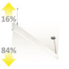 LED Hängeleuchte Linear Up&Down 1200, 40W, prismatisch, linear- u. 90° verbindbar, weiß, neutralweiß