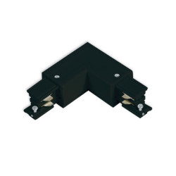 3-Phasen S1 L-Verbinder N-Leiter innen, Schutzleiter außen, schwarz