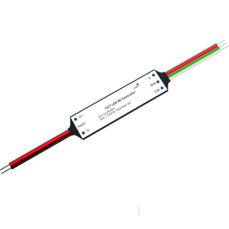 Sys-Pro weißdynamischer Funk Mesh PWM-Dimmer Mini, 2 Kanal, 12-24V DC 2x1.5A