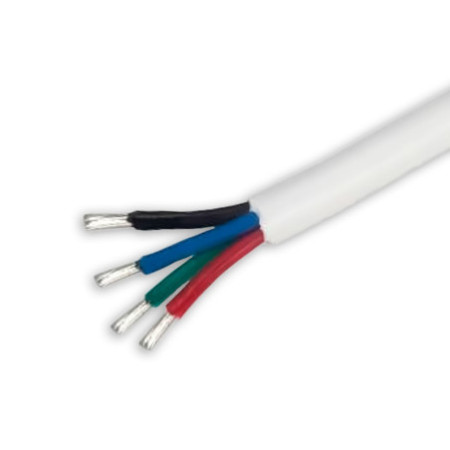 NeonPro Rundkabel 4-polig für LED-Flexband NeonPro, 4x0,33mm², 6mm AD, für 1313 und 1616 Neon