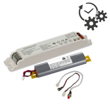 Notlicht-Upgrade mit LiFePO4 3000mAh Akku, 4W (50-300V DC)
