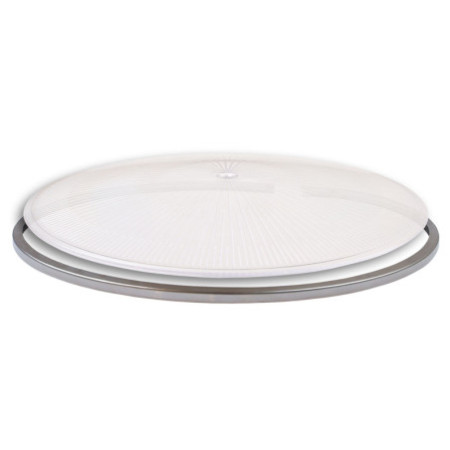 Scheibe für PC Reflektor der Hallenleuchten Serie FL2, transparent, mit Ring und Feder