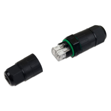 Kabelverbinder IP67, 2-polig 0.75-2.5mm² mit Federklemme, max. 250V 16A, Manteldm. 6-8mm