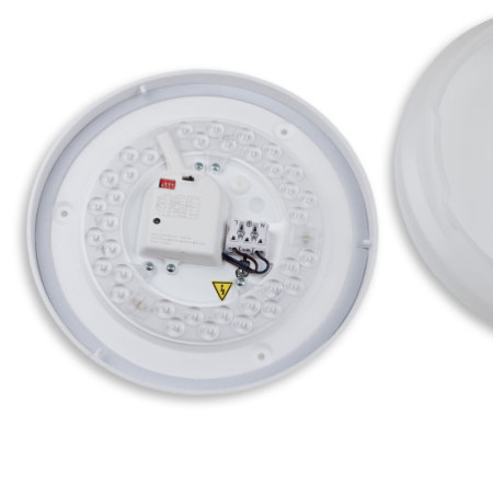 LED Deckenleuchte 13|18W mit HF-Sensor, weiß rund, DN280, IP64, 120lm/W, ColorSwitch 3000|4000|6000K