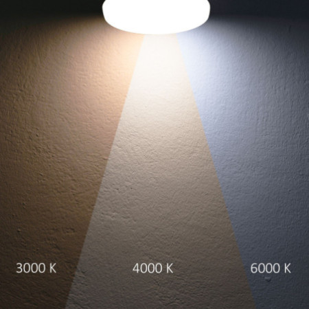 LED Deckenleuchte 13|18W mit HF-Sensor, weiß rund, DN280, IP64, 120lm/W, ColorSwitch 3000|4000|6000K