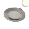 LED Möbeleinbaustrahler MiniAMP silber, rund, 3W, 120°, 24V DC, 1900-4000K CCT, dimmbar