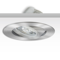 LED Einbauleuchte Sunset Slim68 Alu, rund, 9W, 1800-2800K, Dimm-to-warm