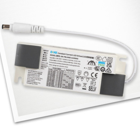 LED Panel Professional Line 308x1245mm, UGR unter 19 4H/8H, 36W, RAL9016, neutralweiß, PowerSwitch 21-40W