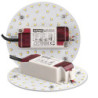 LED Umrüstplatine 130mm, 9W, mit Magnet, warmweiß