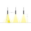 LED Pendulum Slim RGBW Tree Gold