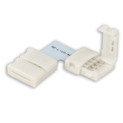 Clip-Eck-Verbinder (max. 5A) C1-410 für 4-pol. IP20 Flexstripes mit Breite 10mm, Pitch  über 12mm