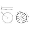 LED Ceiling Light RGBW Tree Anthrazit