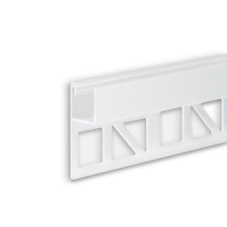 LED Fliesenprofil UP10, weiß RAL 9003 200cm