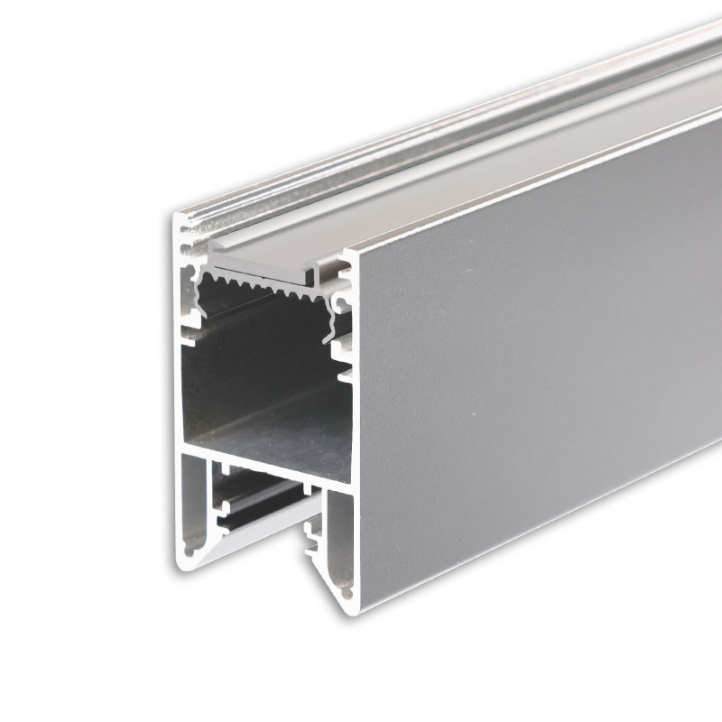 LED Leuchtenprofil HALON Aluminium silber pulverbeschichtet, 300cm, mit einklickbarem Kühlstreifen
