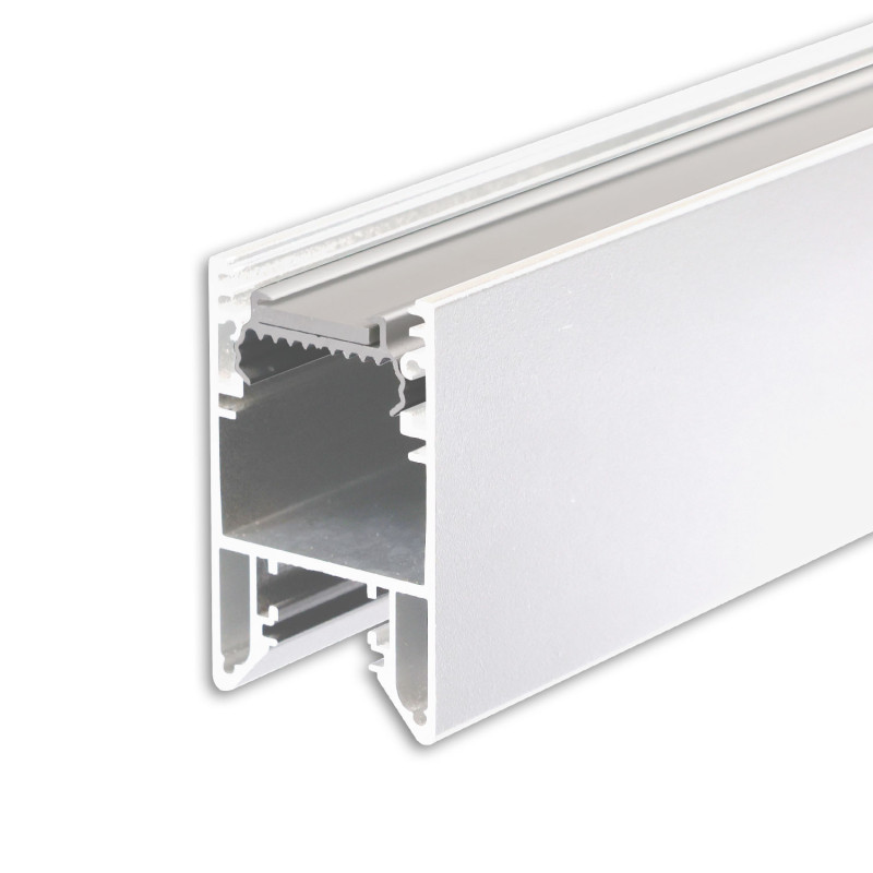 LED Leuchtenprofil HALON Aluminium weiß RAL 9003 300cm, Kühlstreifen Klickbar