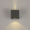 LED Wandleuchte Up&Down 2x3W CREE, IP54, anthrazit, warmweiß