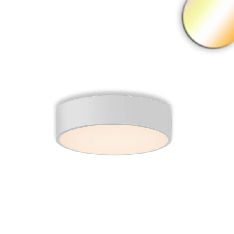 LED Deckenleuchte UGR unter 19 2H, weiß, 20W|30W, IP44, DN400, ColorSwitch 2700|3000|4000K, dimmbar